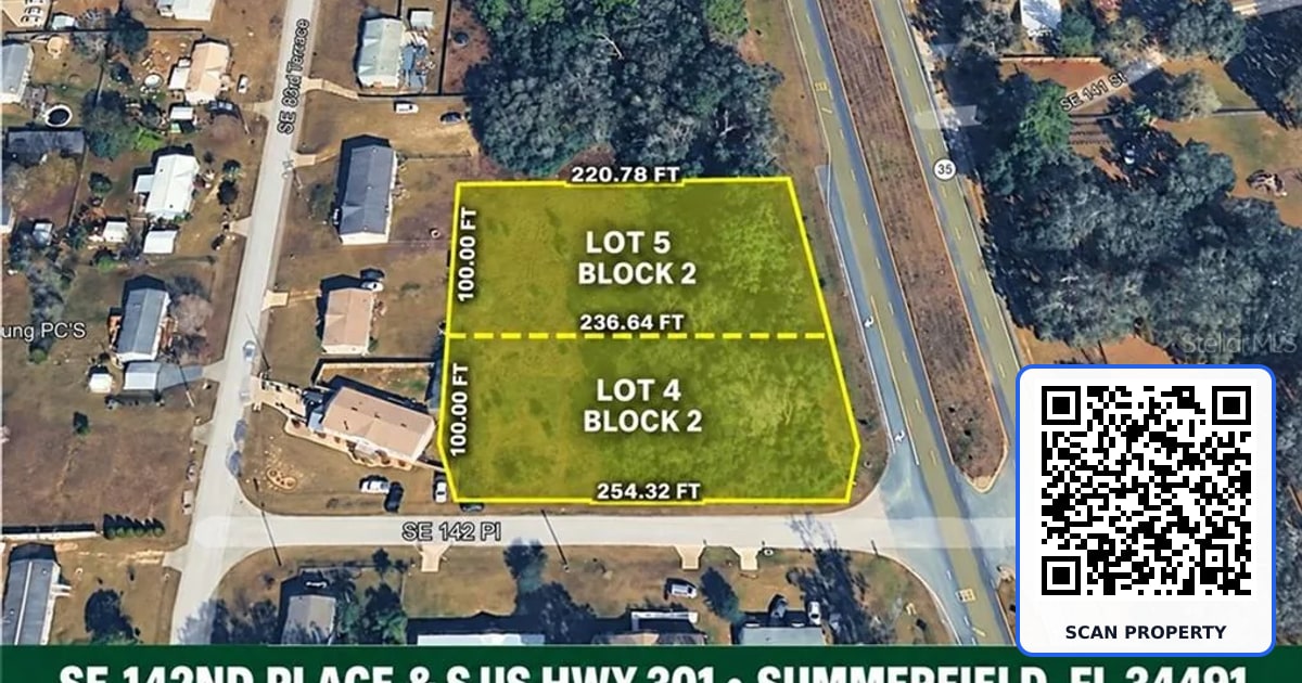 Corner SE 142ND PLACE & S US HWY-301 property photo